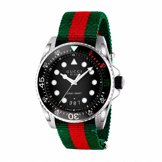 Gucci Multicolor Dive Nylon Sport Dive Watch