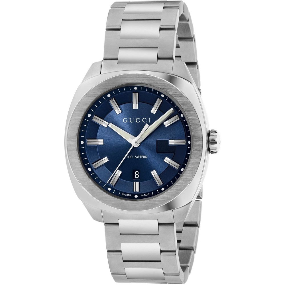 Gucci Gray Stainless Steel Dress Watch GG2570 Quartz 41mm