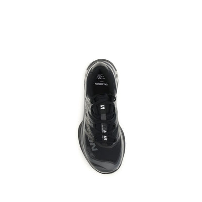 MM6 Black Polyamide Athletic Sneakers by Maison Margiela x Salomon