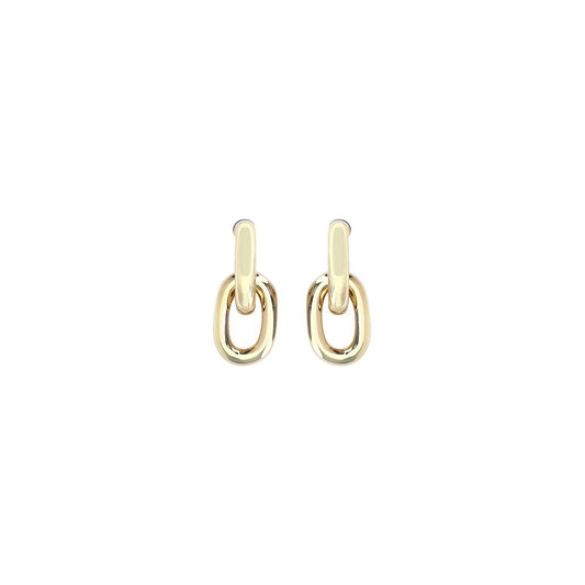 Rabanne Gold Resin Double XL Link Earrings