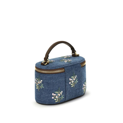 Valentino Garavani Blue Cotton VLogo Signature Denim Handbag