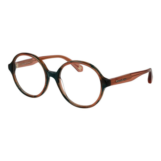 Christian Lacroix Women’s Bicolor Acetate Glasses – Green Round Frames
