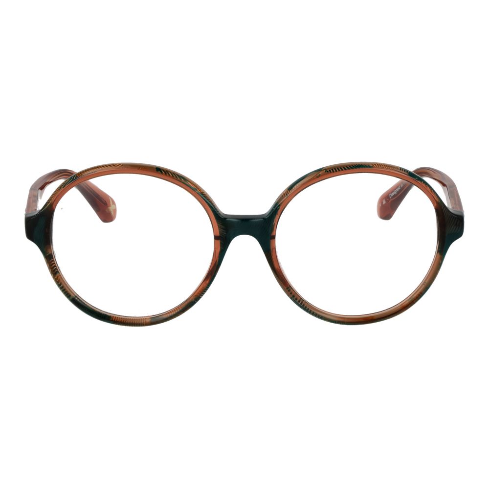 Christian Lacroix Women’s Bicolor Acetate Glasses – Green Round Frames