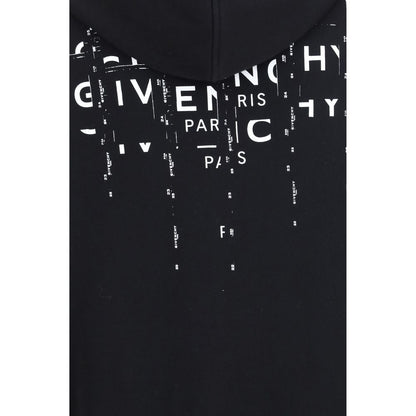 Givenchy Photographic Negative Print Fleece Zip Hoodie