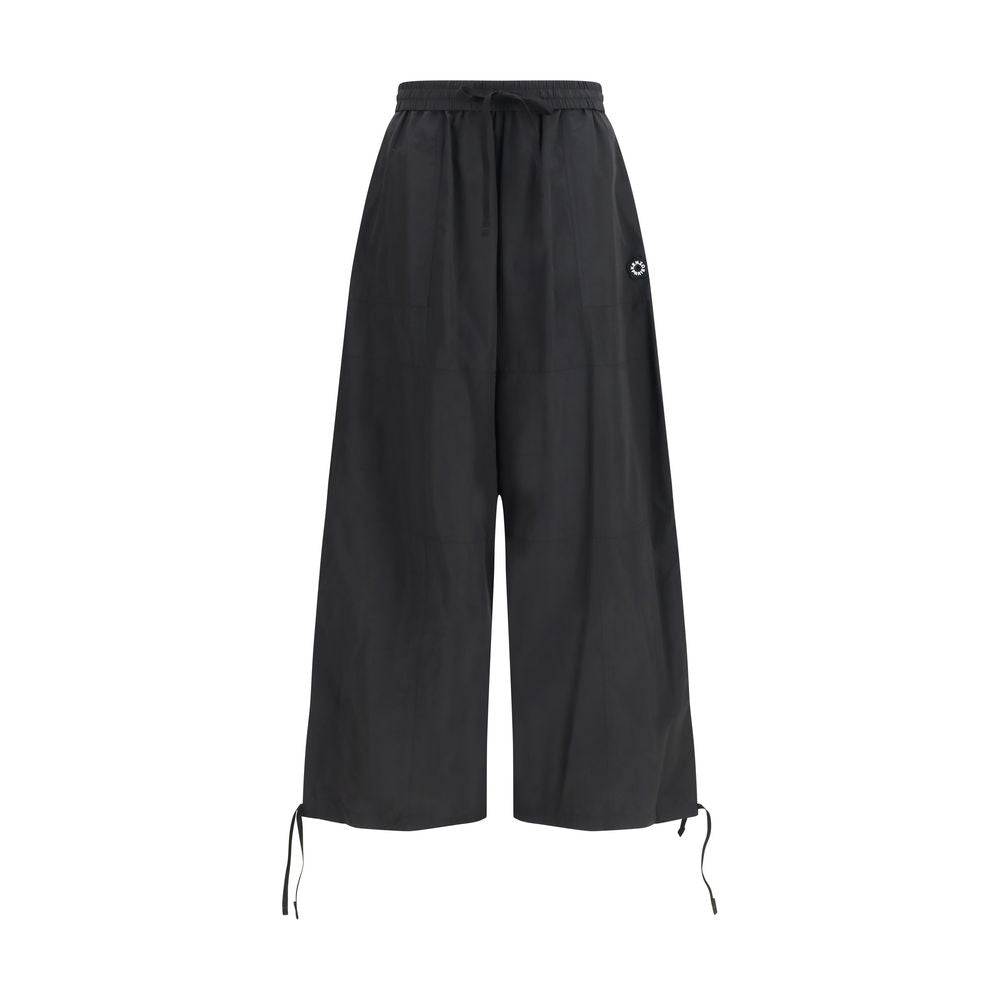 Kenzo Black Polyester Drawstring Cargo Pants