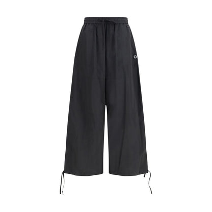 Kenzo Black Polyester Drawstring Cargo Pants