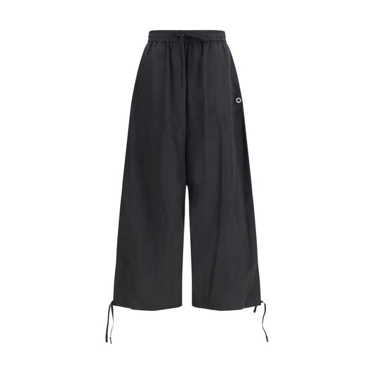 Kenzo Black Polyester Drawstring Cargo Pants
