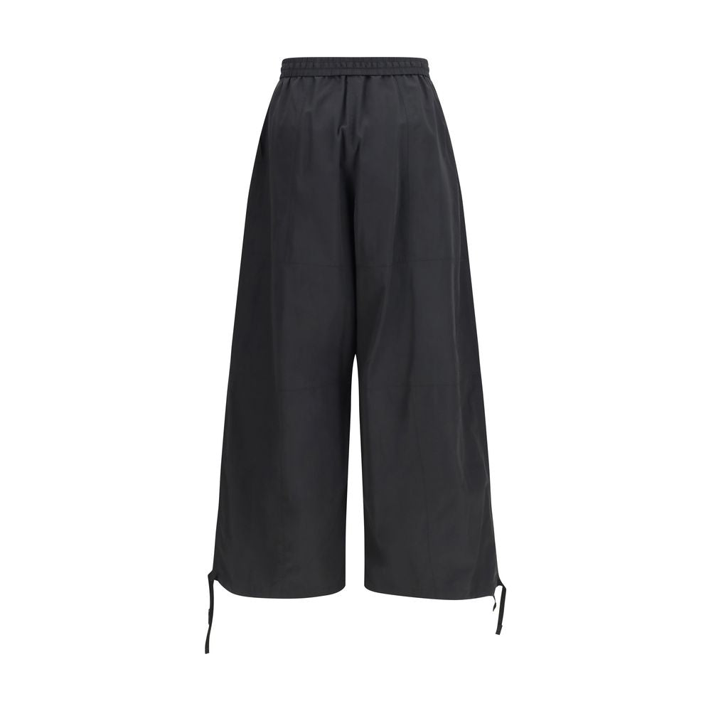 Kenzo Black Polyester Drawstring Cargo Pants