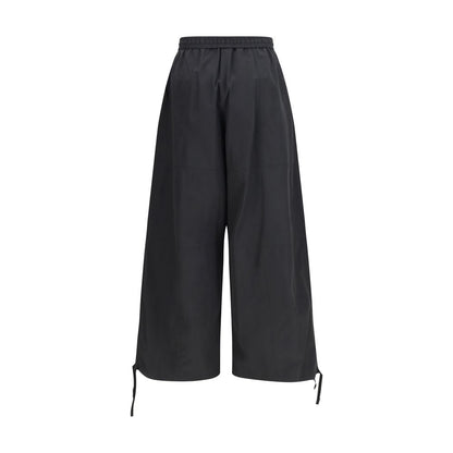Kenzo Black Polyester Drawstring Cargo Pants