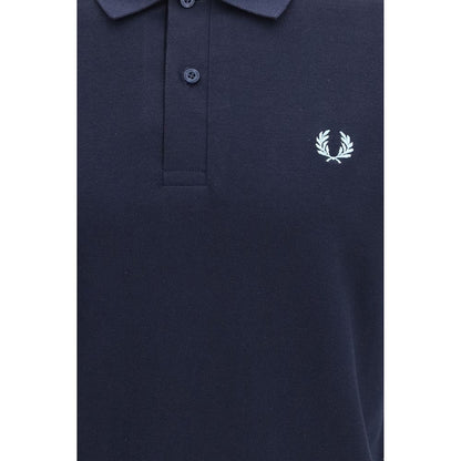 Fred Perry Blue Cotton T-Shirt - Iconic Style Since 1952