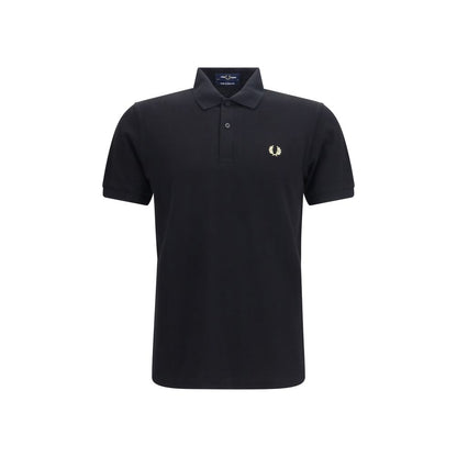 Fred Perry Black Cotton Polo Shirt - Iconic Style Since 1952
