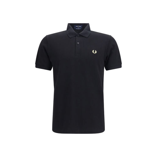 Fred Perry Black Cotton Polo Shirt - Iconic Style Since 1952