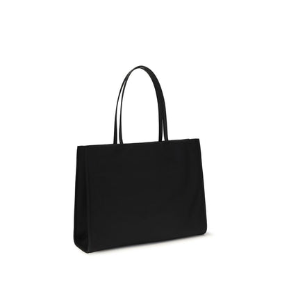 Tory Burch Ella Tote Bag - Black Nylon Handbag