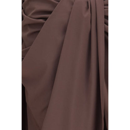 Jacquemus Brown Pareo Midi Skirt