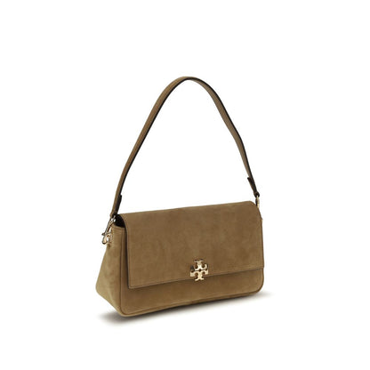 Tory Burch Charlie Mini Suede Shoulder Bag - Beige