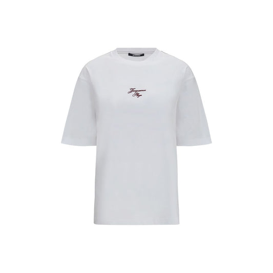 Jacquemus White Cotton Bateau T-Shirt