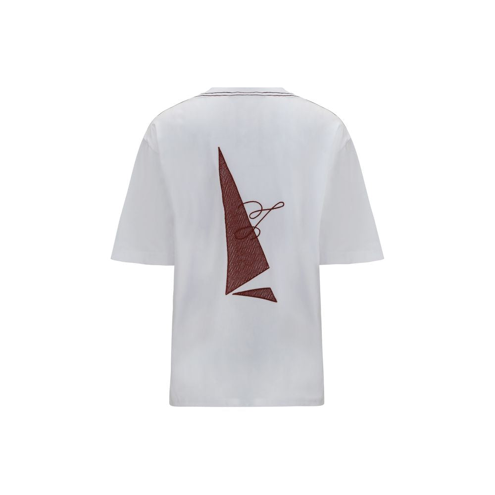 Jacquemus White Cotton Bateau T-Shirt