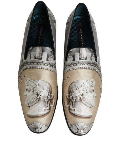 Dolce & Gabbana Multicolor Roman Slip On Dress Loafers