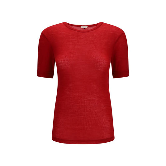 Versace Red Wool Knit T-Shirt