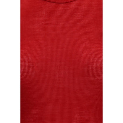 Versace Red Wool Knit T-Shirt