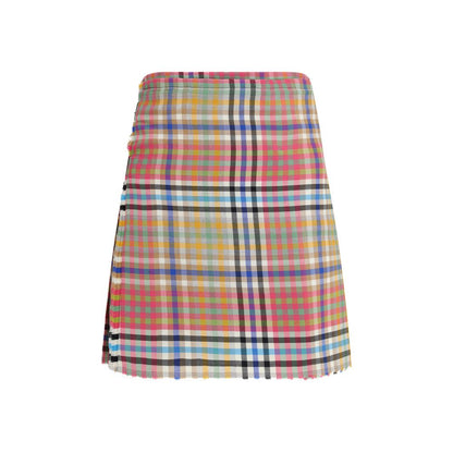 Vivienne Westwood Wool Heather Check Mini Kilt Mini Skirt
