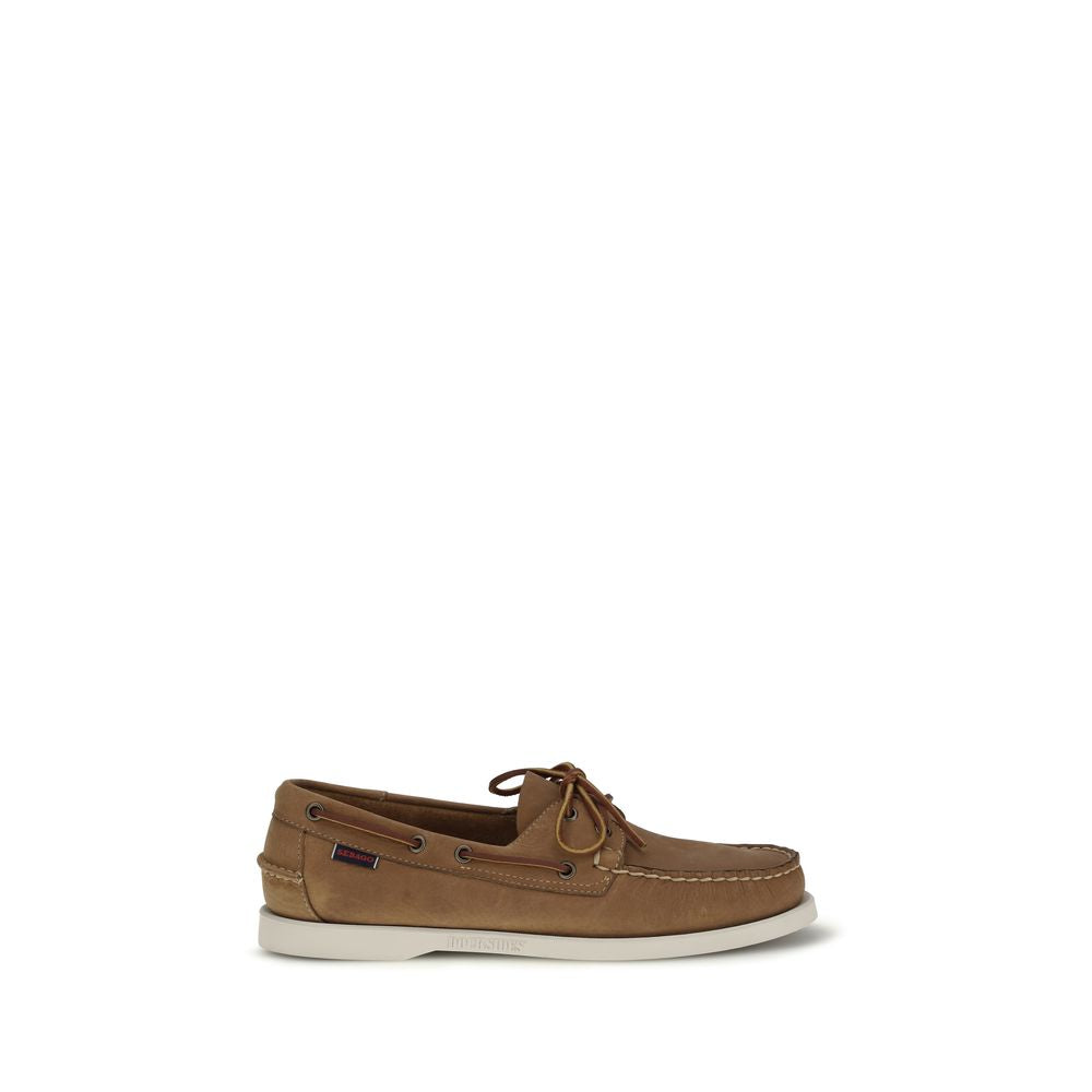 Sebago Brown Calf Leather Bos Taurus Slip-On Loafers EU40.5/US7.5, EU41/US8