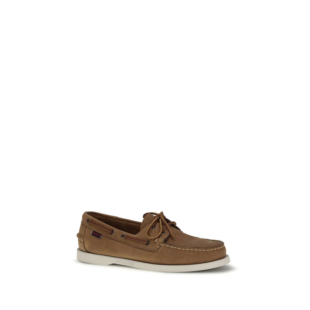 Sebago Brown Calf Leather Bos Taurus Slip-On Loafers EU40.5/US7.5, EU41/US8