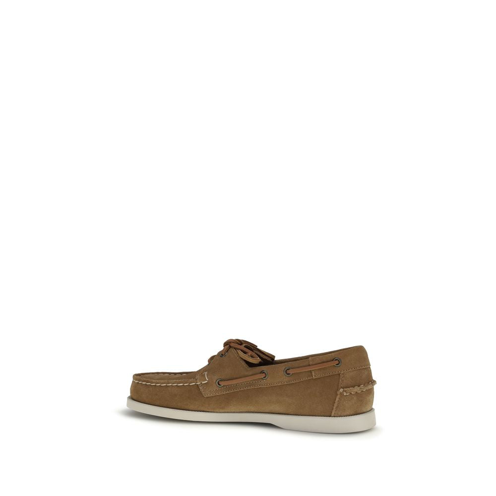 Sebago Brown Calf Leather Bos Taurus Slip-On Loafers EU40.5/US7.5, EU41/US8