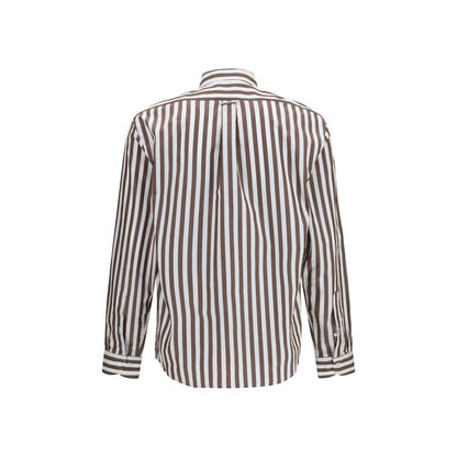 Sebago Nezinscot Shirt Brown Cotton Pattern M