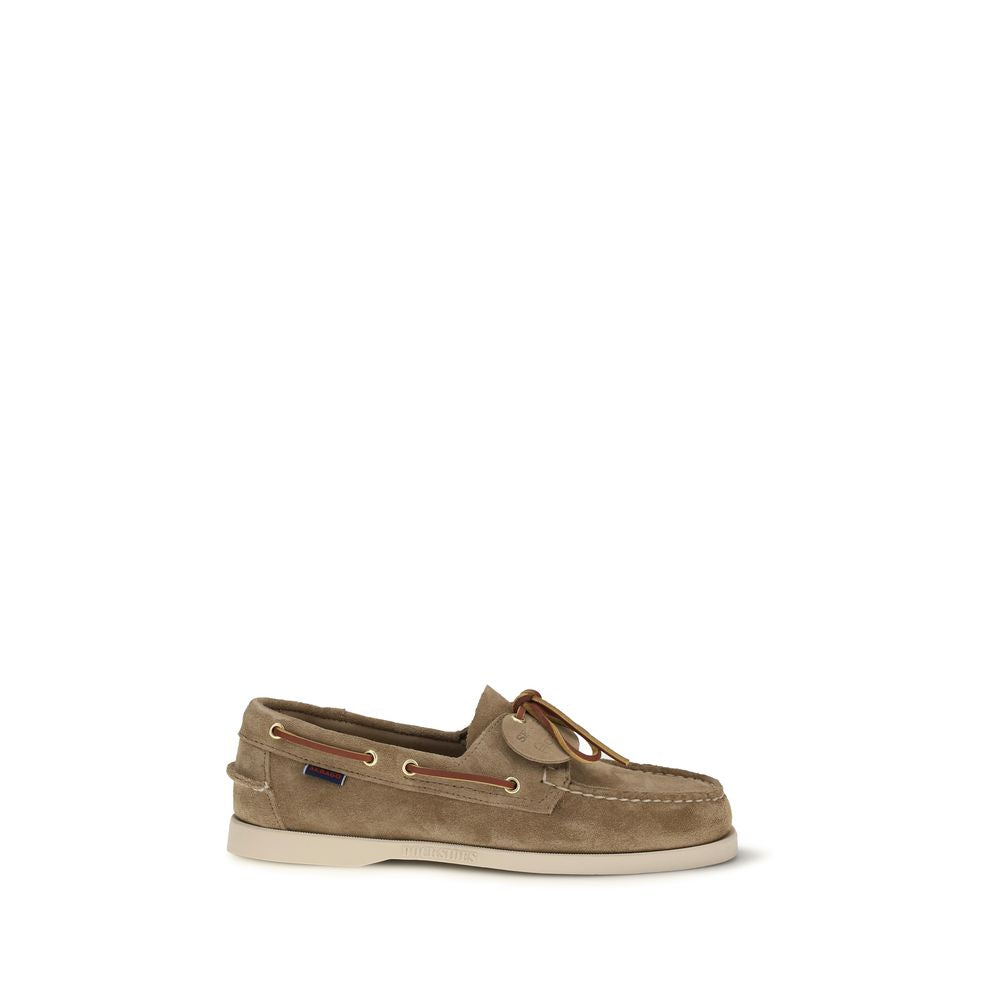 Sebago Beige Calf Leather Bos Taurus Slip-On Loafers EU39.5/US6.5, EU40/US7, EU40.5/US7.5, EU44/US11