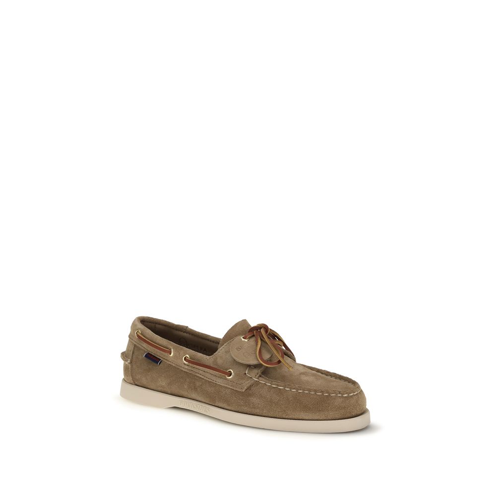 Sebago Beige Calf Leather Bos Taurus Slip-On Loafers EU39.5/US6.5, EU40/US7, EU40.5/US7.5, EU44/US11