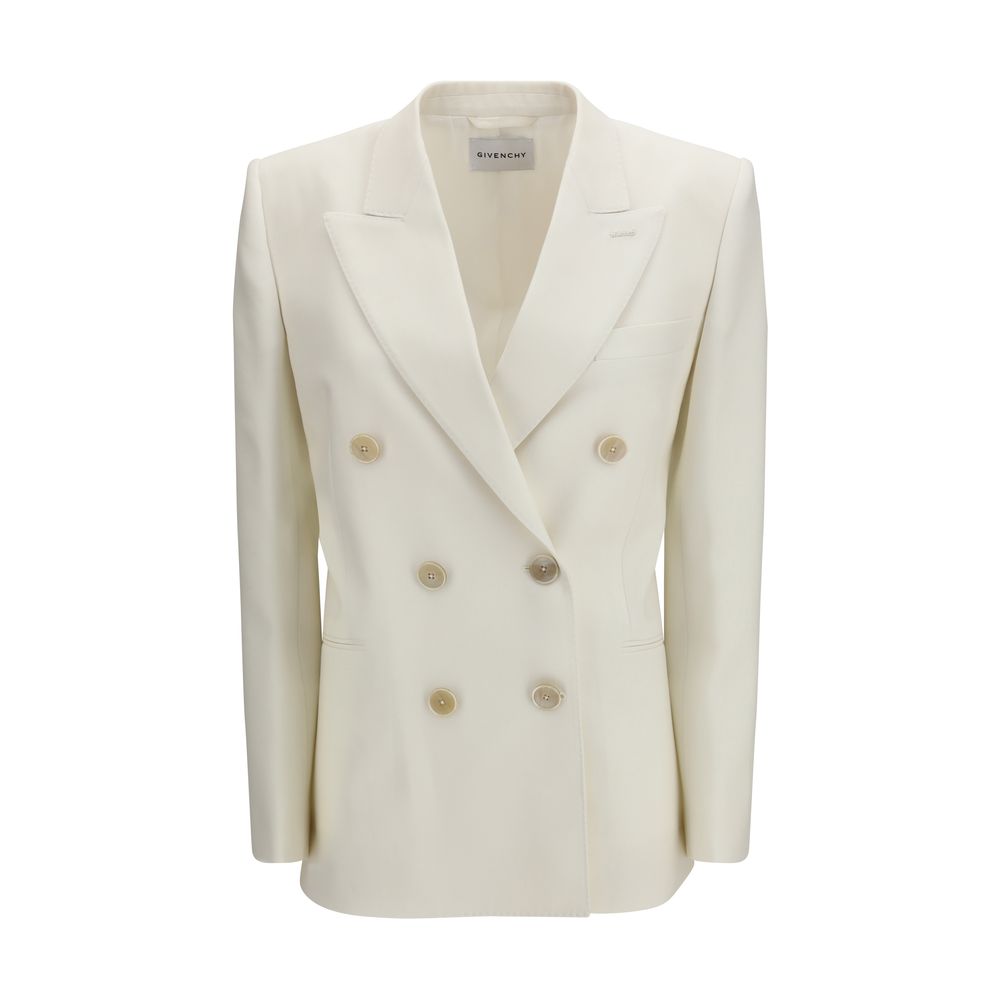 Givenchy White Wool and Mohair Jacket