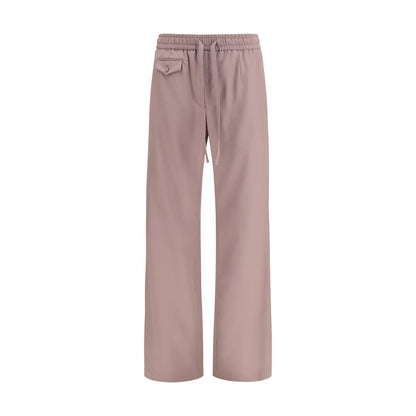 Dolce & Gabbana Brown Wool Oves Aries Joggers