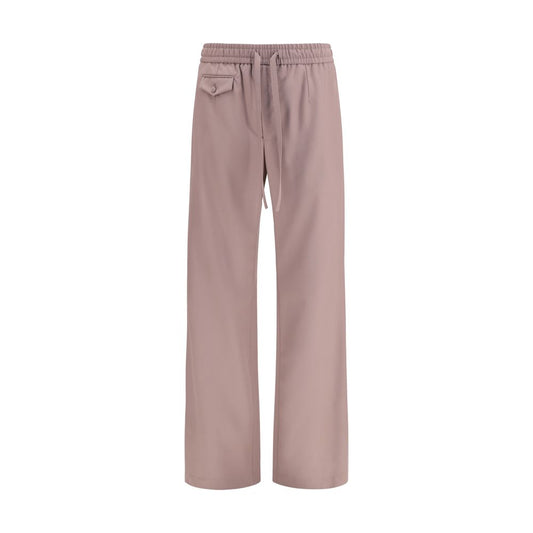 Dolce & Gabbana Brown Wool Oves Aries Joggers