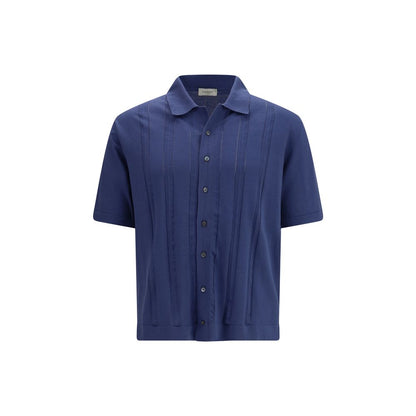 Piacenza Cashmere Blue Cotton Polo Shirt - IT50 | L
