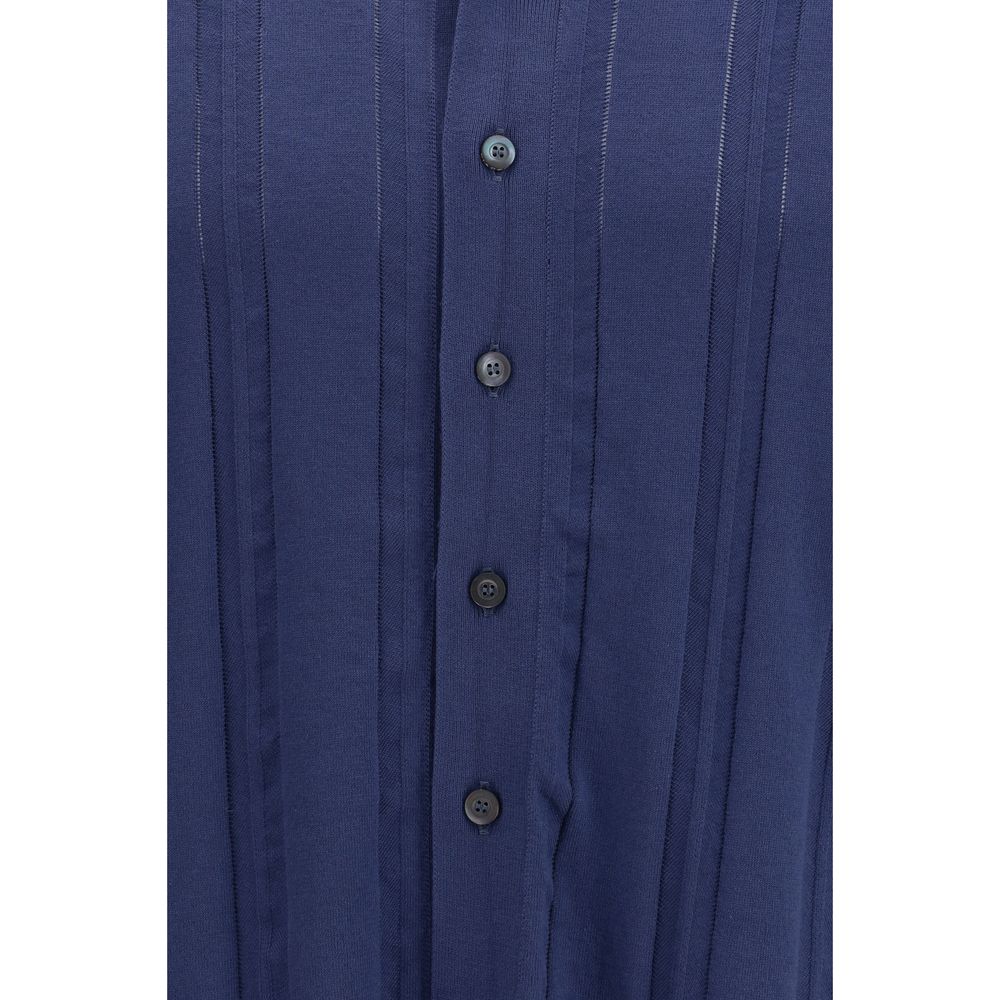 Piacenza Cashmere Blue Cotton Polo Shirt - IT50 | L