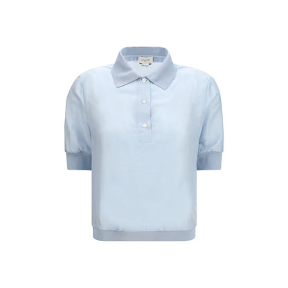 Jacob Cohen Blue Wool Oves Aries Shortsleeve Shirt
