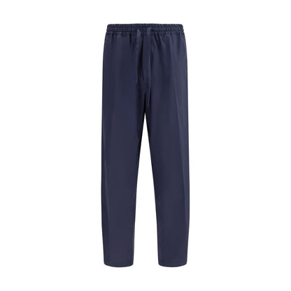 Umit Benan Blue Cotton Casual Pants