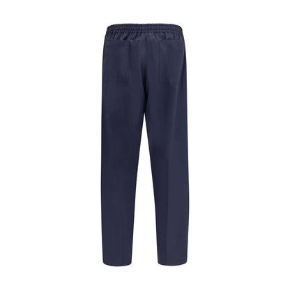 Umit Benan Blue Cotton Casual Pants
