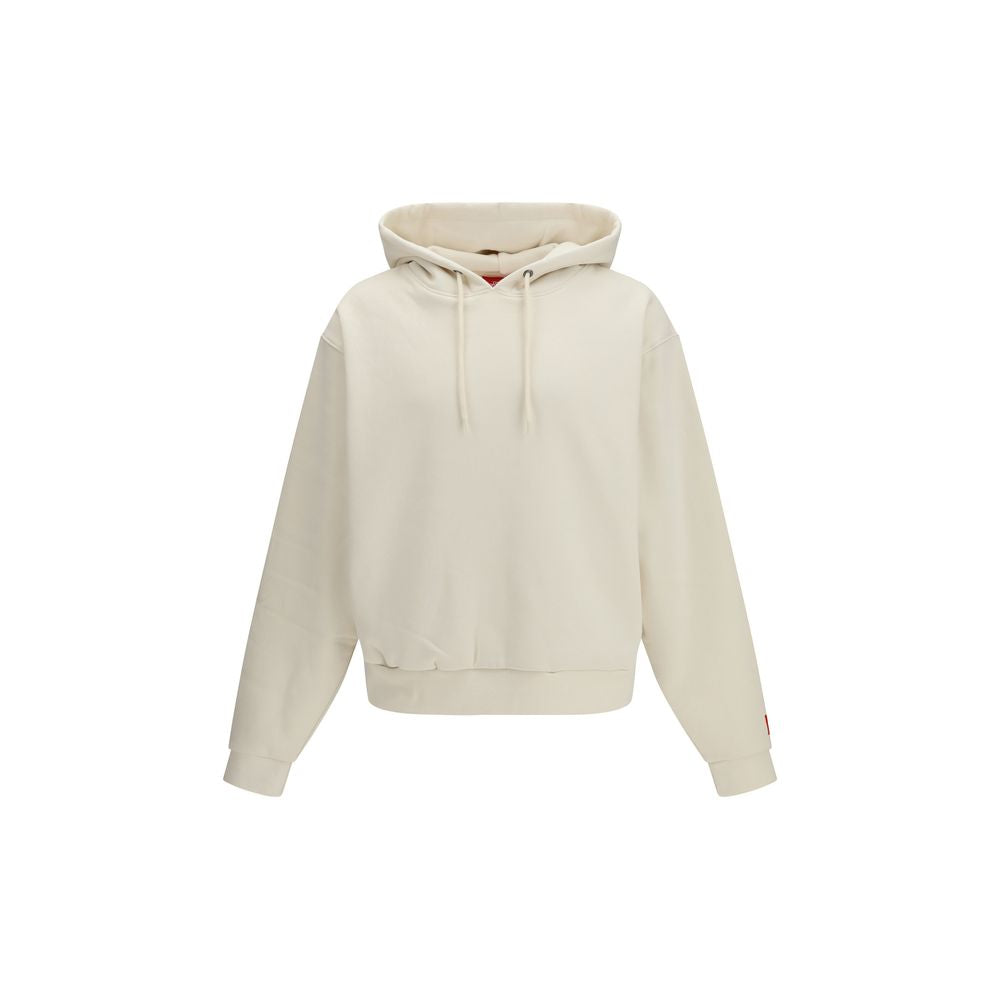 The North Face Red Box Hoodie - White Cotton Sweatshirt