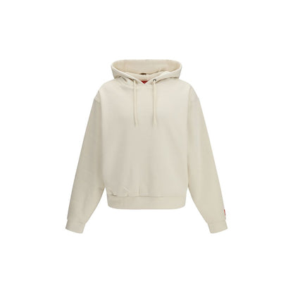 The North Face Red Box Hoodie - White Cotton Sweatshirt