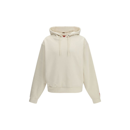 The North Face Red Box Hoodie - White Cotton Sweatshirt