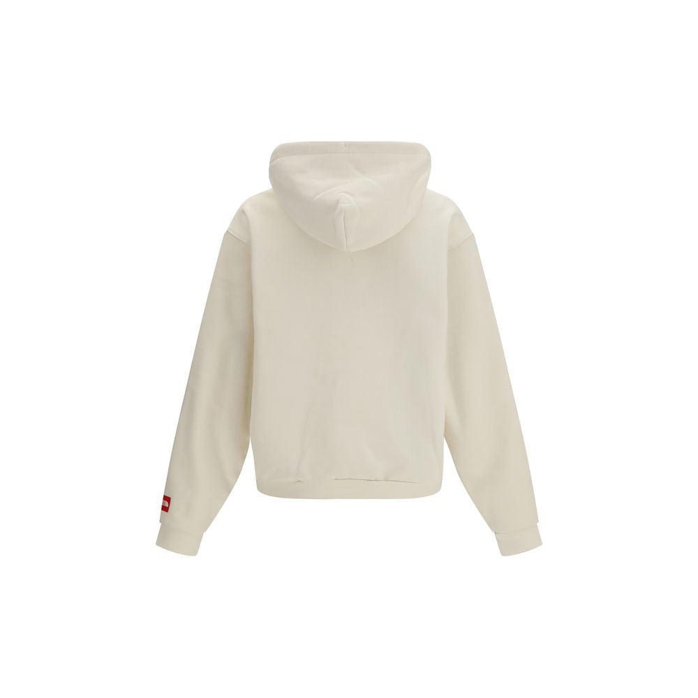 The North Face Red Box Hoodie - White Cotton Sweatshirt