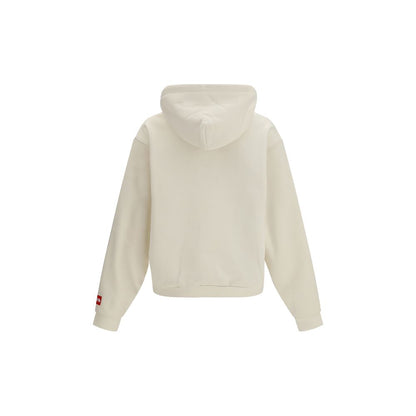 The North Face Red Box Hoodie - White Cotton Sweatshirt
