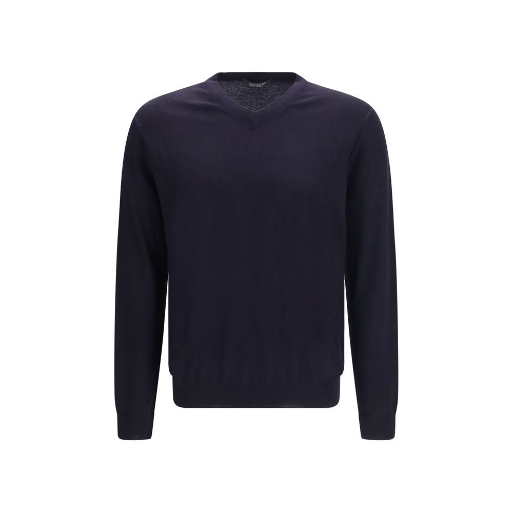 Aragona Cashmere Blue Wool Ovis Aries Sweatshirt