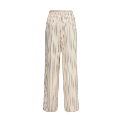 Umit Benan Multicolor Silk Casual Pants