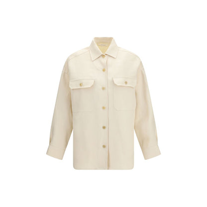 Umit Benan Beige Linen Overshirt
