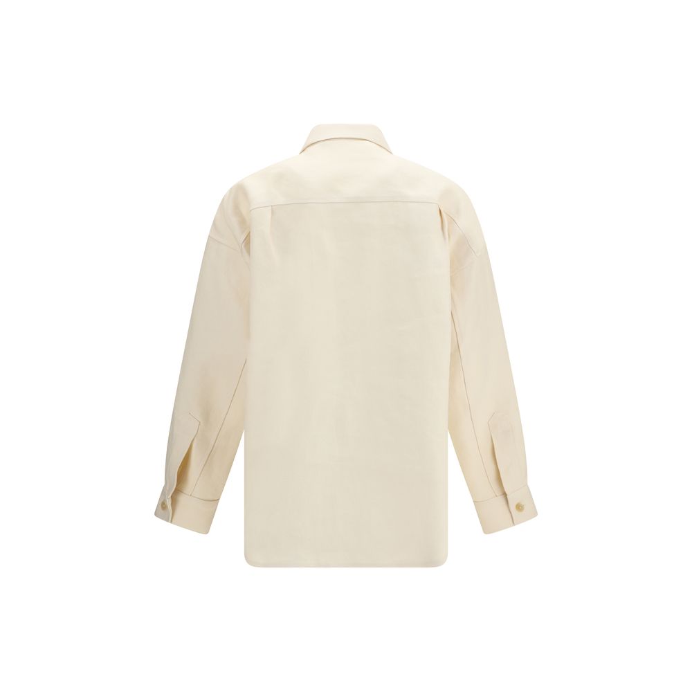 Umit Benan Beige Linen Overshirt