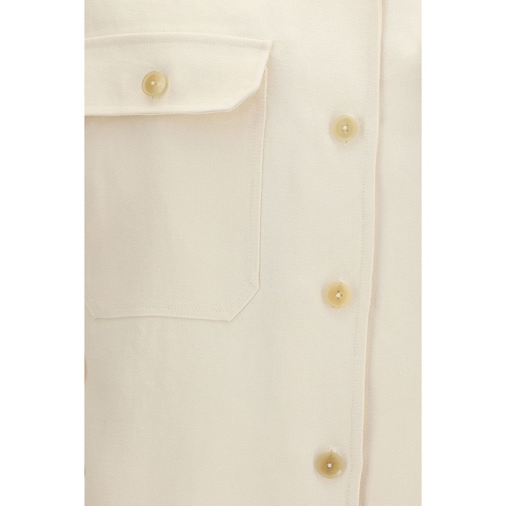 Umit Benan Beige Linen Overshirt