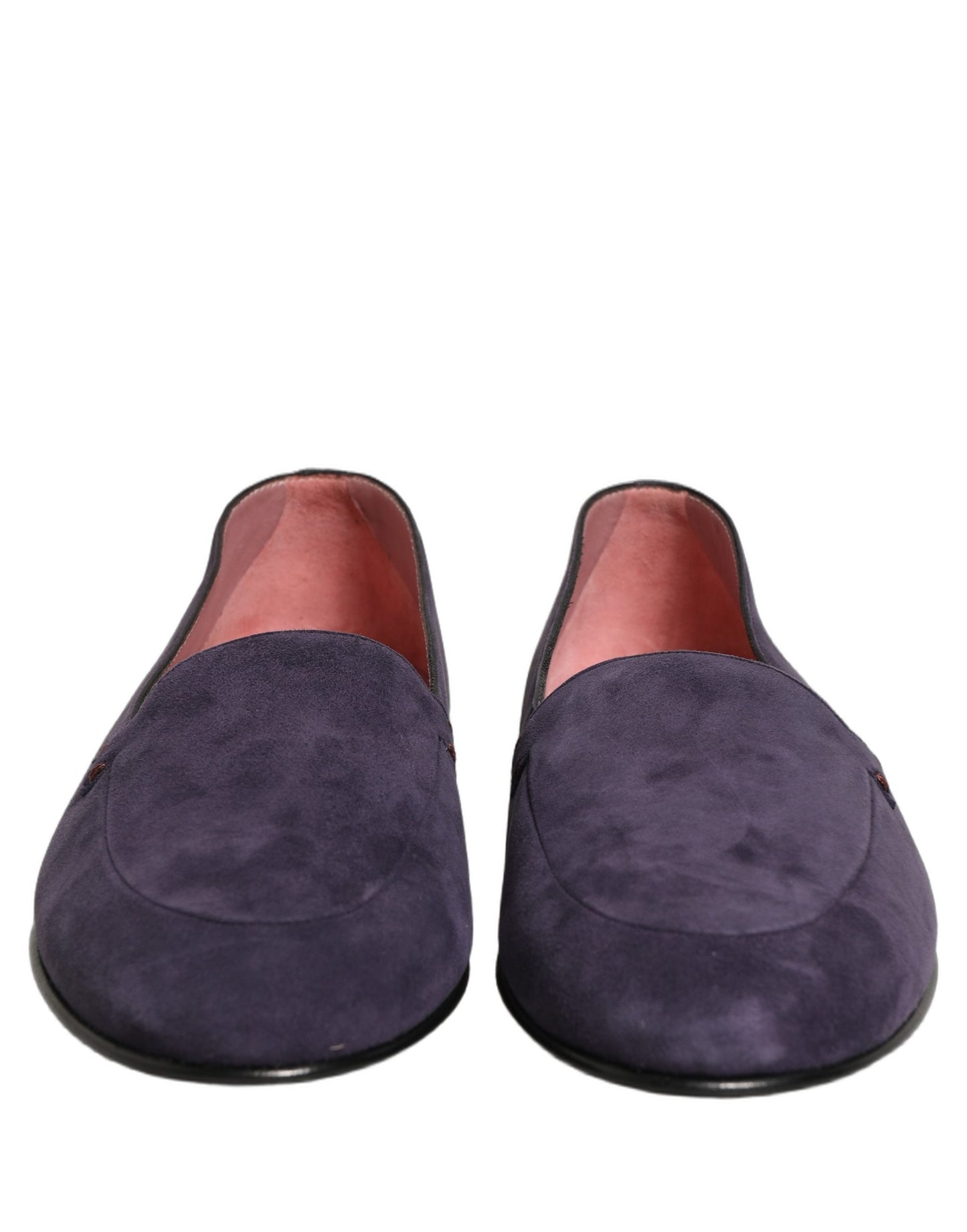 Dolce & Gabbana Violet Velvet Slip-On Loafers for Men